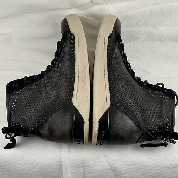 Diesel Black and Gray High-Top Sneakers - Picture 8 of 10